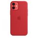 Чехол Apple Silicone case with MagSafe для iPhone 12 mini Red AAA