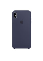 Чохол силіконовий soft-touch Apple Silicone case для iPhone X / Xs синій Midnight Blue фото