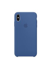 Чохол силіконовий soft-touch Apple Silicone case для iPhone Xs Max синій Delft Blue фото