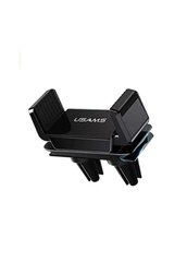 Автомобільний тримач для телефону USAMS US-ZJ045 чорний Gravity Car Holder Dual Air Vent Black фото