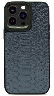 Чехол Kajsa Snake Pattern для iPhone 15 Pro Max Light Gray фото