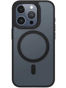 Чехол Blueo Frosted Anti-Drop Case with MagSafe для iPhone 15 Pro Max Black фото