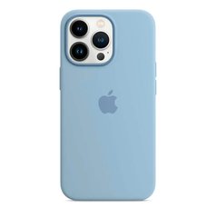 Чохол силіконовий soft-touch Apple Silicone case with MagSafe для iPhone 13 Pro Max блакитний Blue Fog фото