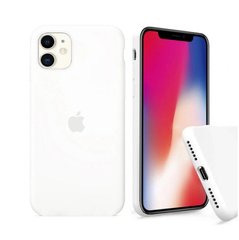 Чехол ARM Silicone Case Full iPhone 11 белый White фото