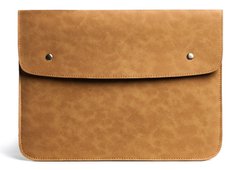 Кожаный чехол Gmakin для Macbook Air 13 (2012-2017) / Pro Retina 13 (2012-2015) коричневый (GM48) Brown фото