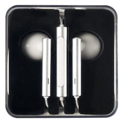 Навушники вкладиші Original Quality Huawei AM-116 3.5 Jack з мікрофоном білі Silver / White фото
