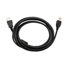 Кабель USB to OTG подовжувач 1,5 метра чорний Black (Папа-Мама) фото