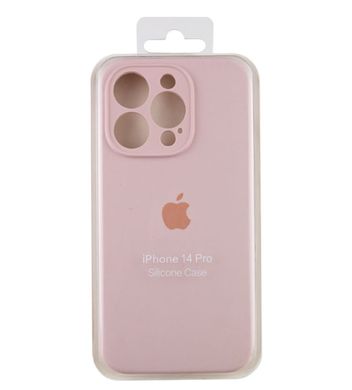 Чохол Silicone Case Full Camera Protective (AA) для Apple iPhone 14 Pro (Рожевий / Chalk Pink) фото