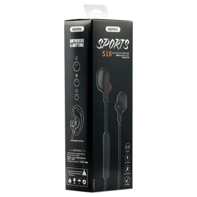 Stereo Bluetooth Headset Remax (OR) RB-S18 Black фото