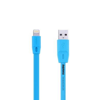 Кабель Lightning to USB Remax RC-001i 1 метр блакитний Blue фото