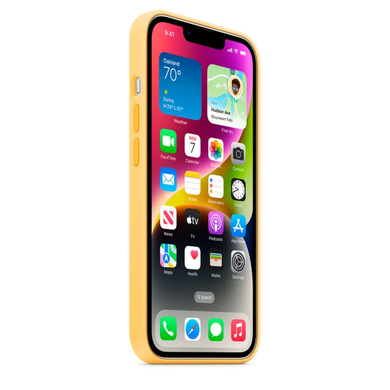 Чохол Apple Silicone case with MagSafe для iPhone 14 Pro Sun Glow AAA фото