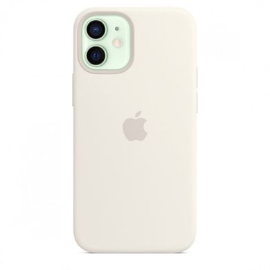 Чохол Apple Silicone case with MagSafe для iPhone 12 mini White AAA фото