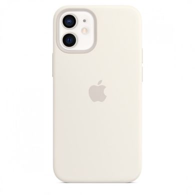 Чохол Apple Silicone case with MagSafe для iPhone 12 mini White AAA фото