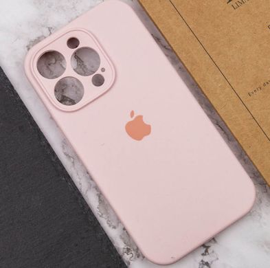 Чохол Silicone Case Full Camera Protective (AA) для Apple iPhone 14 Pro (Рожевий / Chalk Pink) фото