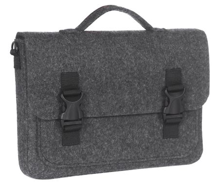 Фетровий чохол-сумка Gmakin для MacBook Air / Pro 13.3 чорний з ручками (GS17) Black фото