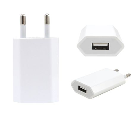 Мережевий зарядний пристрій Apple Original (MD813ZM / A) 1 порт USB 1.0A СЗУ біле White фото