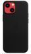 Чехол Leather Case with Magsafe для Apple iPhone 14 Black AAA