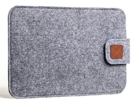 Фетровый чехол Gmakin для Macbook New Air 13 (2018-2020) серый (GM55-13New) Gray фото