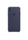Чехол Apple Silicone case for iPhone X/XS Midnight blue фото