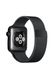 Ремінець Milanese Loop для Apple Watch 42 / 44mm металевий чорний магнітний ARM Series 6 5 4 3 2 1 Black