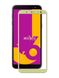 Захисне скло для Samsung J4 Plus / J6 Plus (2018) CAA 2D з проклеюванням по рамці золотиста рамка Gold фото
