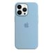 Чохол силіконовий soft-touch Apple Silicone case with MagSafe для iPhone 13 Pro Max блакитний Blue Fog