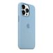 Чохол силіконовий soft-touch Apple Silicone case with MagSafe для iPhone 13 Pro Max блакитний Blue Fog