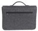 Фетровий чохол-сумка Gmakin для MacBook Air / Pro 13.3 чорний з ручками (GS17) Black