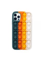 Чехол силиконовый Pop-it Case для iPhone 12/12 Pro синий Dark Blue фото