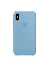Чохол силіконовий soft-touch Apple Silicone case для iPhone X / Xs блакитний Cornflower фото