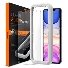 Защитное стекло Spigen AlignMaster Glas tR для iPhone Xr/11 прозрачное 2 pack Clear фото