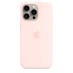 Чохол Silicone case with MagSafe для iPhone 15 Pro Light Pink AAA фото