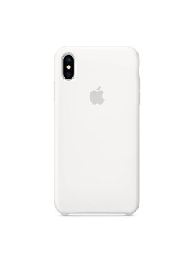 Чохол силіконовий soft-touch Apple Silicone case для iPhone Xs Max білий White фото