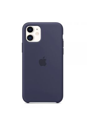 Чехол Apple Silicone case for iPhone 11 midnight blue фото