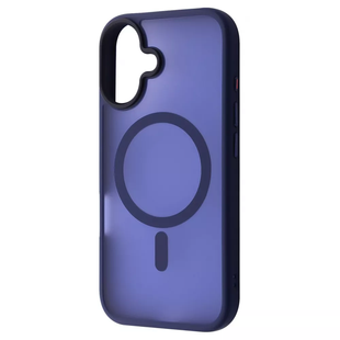 Чехол WAVE Matte Insane Case with MagSafe iPhone 16 Midnight blue фото