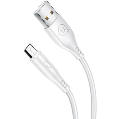 USB Cable Usams US-SJ268 Round U18 MicroUSB White 1m фото