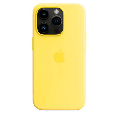 Чохол Apple Silicone case with MagSafe для iPhone 14 Pro Canary Yellow AAA фото