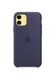 Чохол силіконовий soft-touch Apple Silicone Case для iPhone 11 синій Midnight Blue