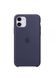 Чехол силиконовый soft-touch Apple Silicone Case для iPhone 11 синий Midnight Blue
