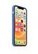 Чохол силіконовий soft-touch Apple Silicone case with Mag Safe для iPhone 12/12 Pro синій Capri Blue