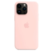 Чохол Silicone Case with Magsafe для iPhone 14 Pro Max Chalk Pink AAA
