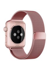 Ремінець Milanese Loop для Apple Watch 42 / 44mm металевий рожеве золото магнітний ARM Series 6 5 4 3 2 1 Rose Gold фото