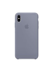 Чохол силіконовий soft-touch RCI Silicone case для iPhone Xs Max сірий Lavender Gray фото