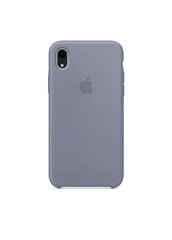 Чохол силіконовий soft-touch Apple Silicone case для iPhone Xr сірий Lavender Gray фото