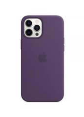 Чехол силиконовый soft-touch Apple Silicone case with Mag Safe для iPhone 12 Pro Max фиолетовый Amethyst фото