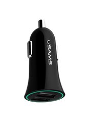 Автомобильное зарядное устройство Usams (US-CC013) 2 порта USB быстрая зарядка 2.1А АЗУ черное Black фото