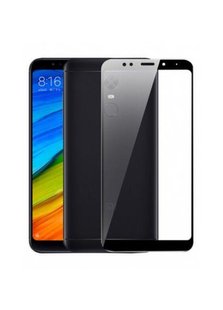 Захисне скло для Xiaomi Redmi 5 Plus CAA 3D ​​із закругленими краями чорна рамка Black фото