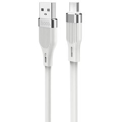 Кабель Micro-USB to USB Hoco U72 1,2 метра чорний White фото