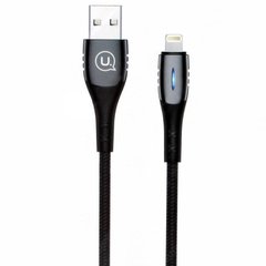 Кабель Lightning to USB Usams US-SJ344 1,2 метра чорний Black фото