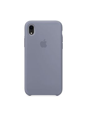 Чохол силіконовий soft-touch Apple Silicone case для iPhone Xr сірий Lavender Gray фото